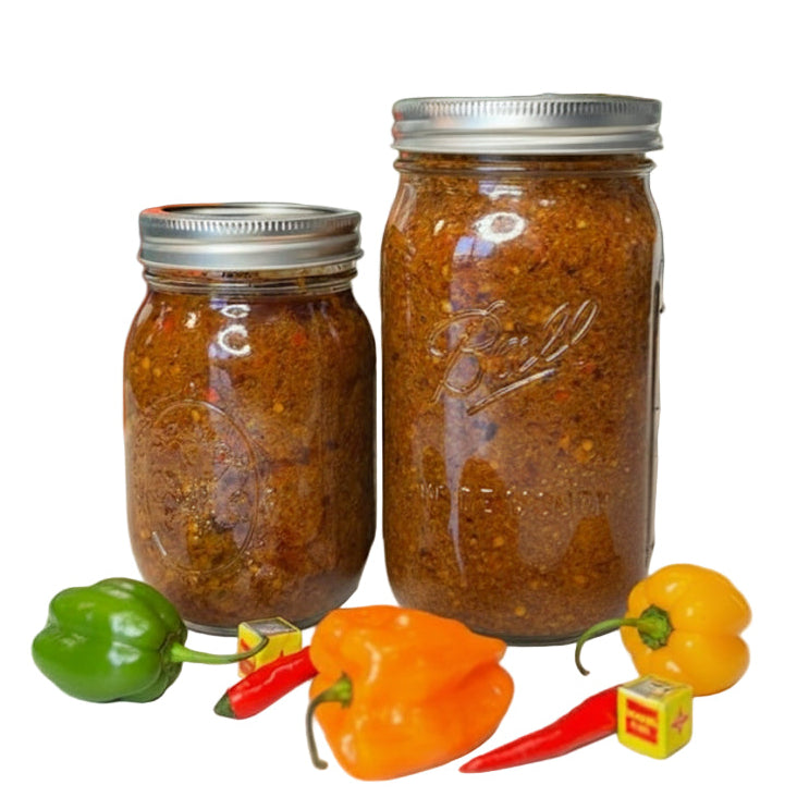 Our Original Liberian Pepper Sauce - Medium Hot 16oz Jar
